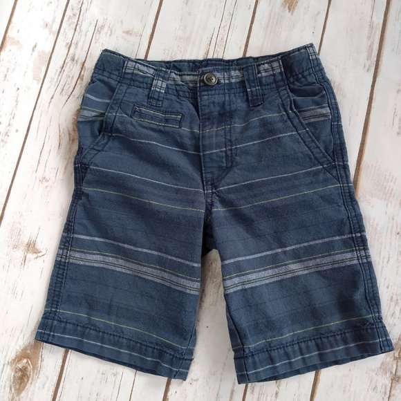 Cherokee Boys' Navy Blue Striped Shorts Size 6 - Picture 1 of 5